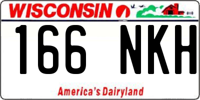 WI license plate 166NKH