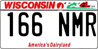 WI license plate 166NMR