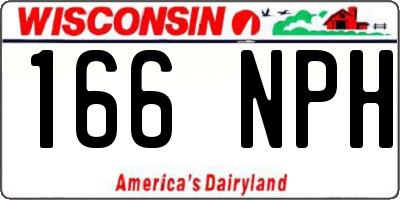 WI license plate 166NPH
