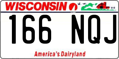 WI license plate 166NQJ