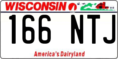 WI license plate 166NTJ