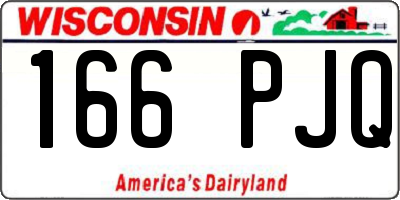 WI license plate 166PJQ