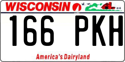 WI license plate 166PKH