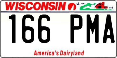 WI license plate 166PMA