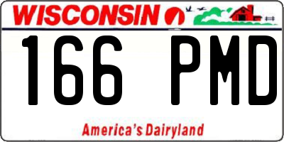 WI license plate 166PMD