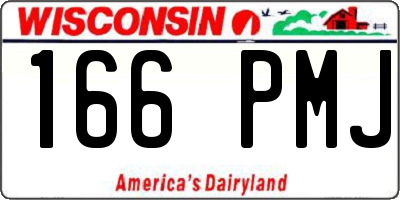 WI license plate 166PMJ