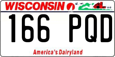 WI license plate 166PQD