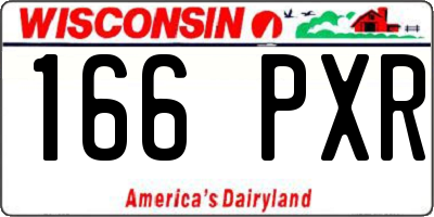 WI license plate 166PXR