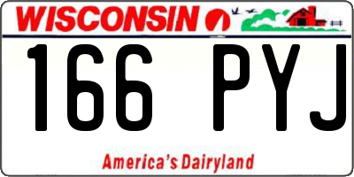 WI license plate 166PYJ