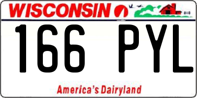 WI license plate 166PYL
