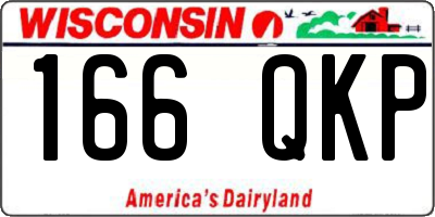 WI license plate 166QKP