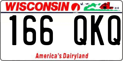 WI license plate 166QKQ