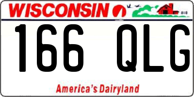 WI license plate 166QLG