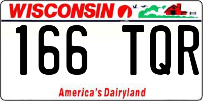 WI license plate 166TQR
