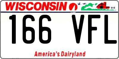 WI license plate 166VFL