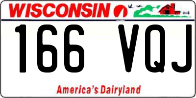 WI license plate 166VQJ