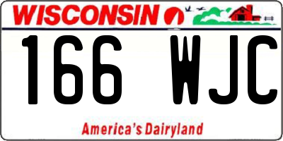 WI license plate 166WJC