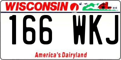 WI license plate 166WKJ