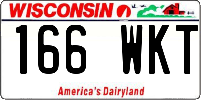 WI license plate 166WKT