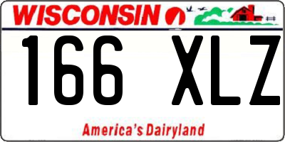 WI license plate 166XLZ