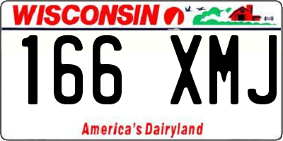 WI license plate 166XMJ