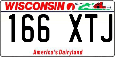WI license plate 166XTJ