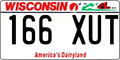 WI license plate 166XUT