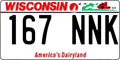 WI license plate 167NNK
