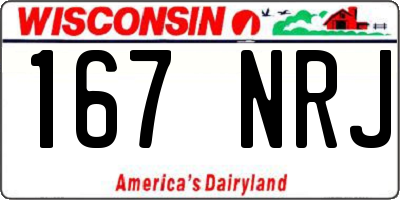 WI license plate 167NRJ