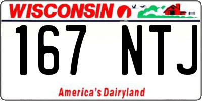 WI license plate 167NTJ