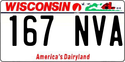 WI license plate 167NVA