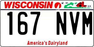 WI license plate 167NVM