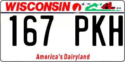 WI license plate 167PKH