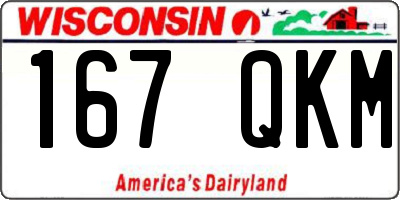 WI license plate 167QKM