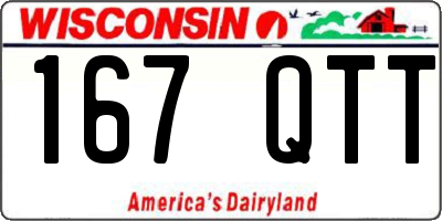 WI license plate 167QTT