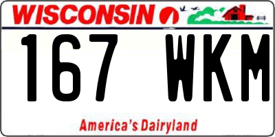 WI license plate 167WKM