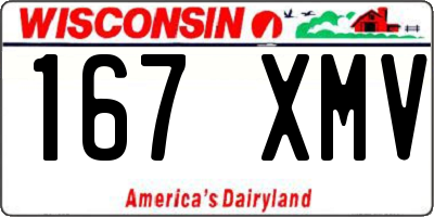 WI license plate 167XMV