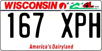 WI license plate 167XPH