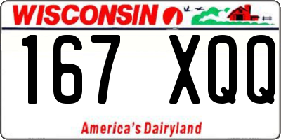 WI license plate 167XQQ