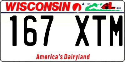 WI license plate 167XTM