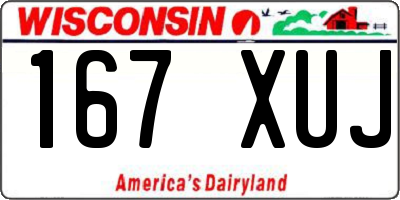 WI license plate 167XUJ