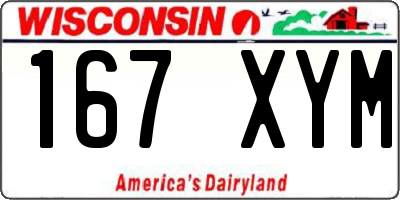 WI license plate 167XYM