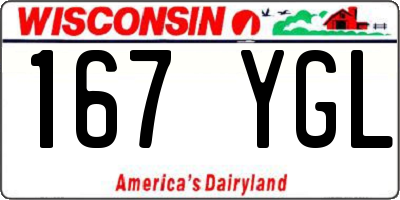 WI license plate 167YGL