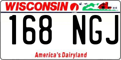 WI license plate 168NGJ