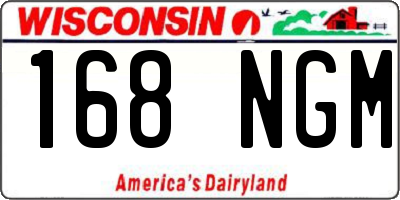 WI license plate 168NGM