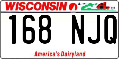 WI license plate 168NJQ