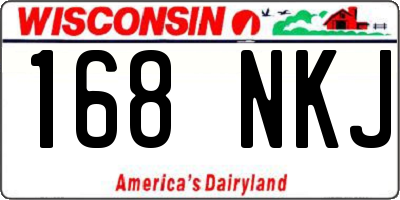 WI license plate 168NKJ
