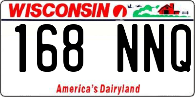 WI license plate 168NNQ