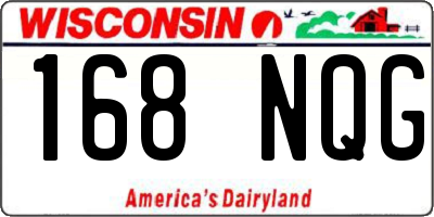 WI license plate 168NQG