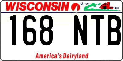 WI license plate 168NTB
